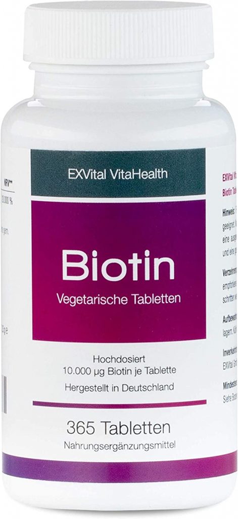 exvital biotin hochdosiert gegen haarausfall